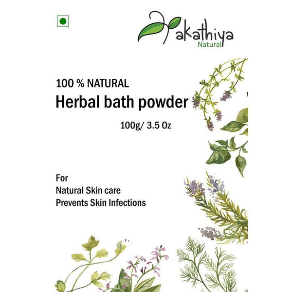 Natural Herbal Bath Powder - Pack of 2, 200g each