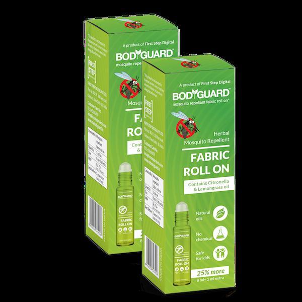 Bodyguard Herbal Fabric Roll-On Mosquito Repellent with Citronella and Lemongrass Oil