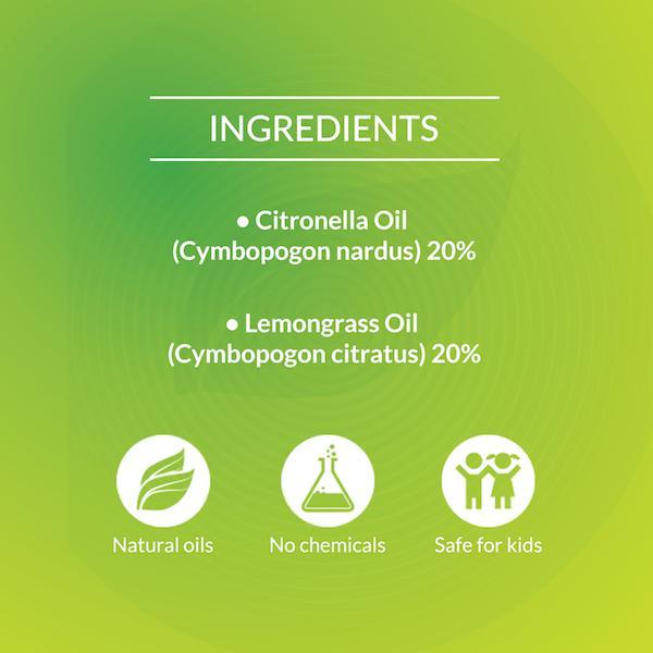 Bodyguard Herbal Fabric Roll-On Mosquito Repellent with Citronella and Lemongrass Oil