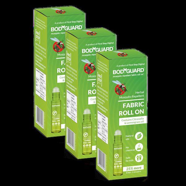Bodyguard Herbal Fabric Roll-On Mosquito Repellent with Citronella and Lemongrass Oil