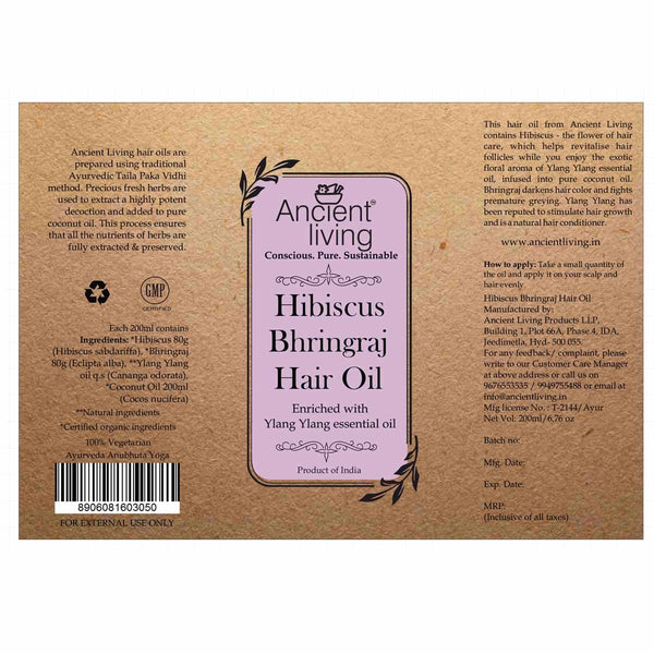Hibiscus & Bhringraj Hair Oil (100ml)