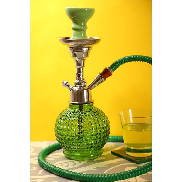 Green Bambino Hookah Pot Handcrafted by Traditional Artisans
