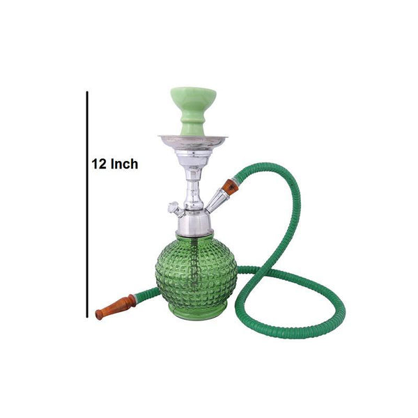 Green Bambino Hookah Pot Handcrafted by Traditional Artisans