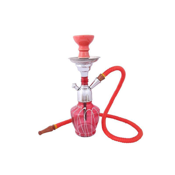 Hookah Pot Created by Traditional Artisans - Thunder Red