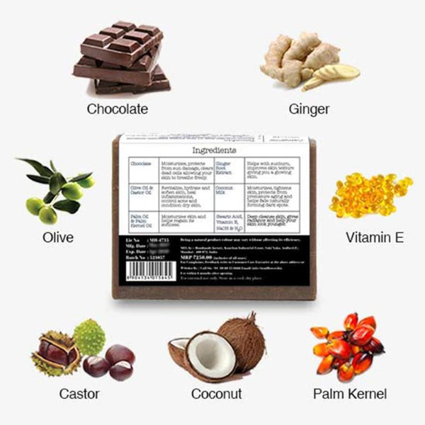 Soulflower Handmade Soap, Chocolate, 150g