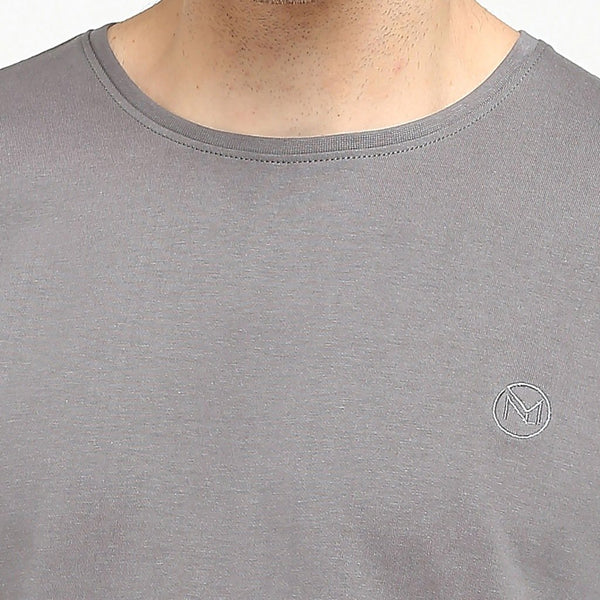100% Organic Cotton Full Sleeve T-shirt - Genial Grey