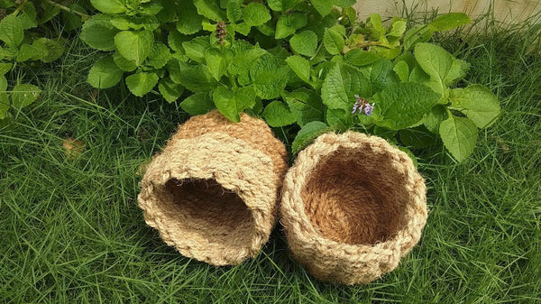 Round Petite Coir Planter