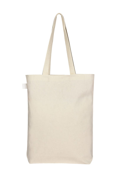 Reusable Natural Canvas Gusset Tote Bag - Mandala Print