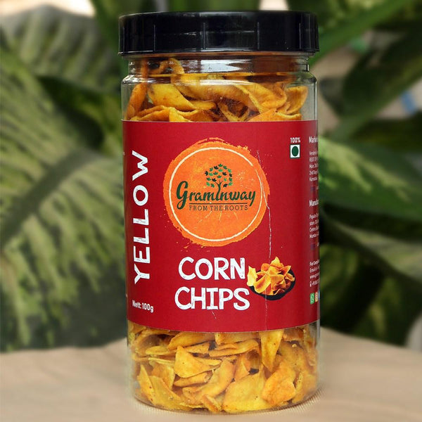 Yellow Corn Chips, 100gms