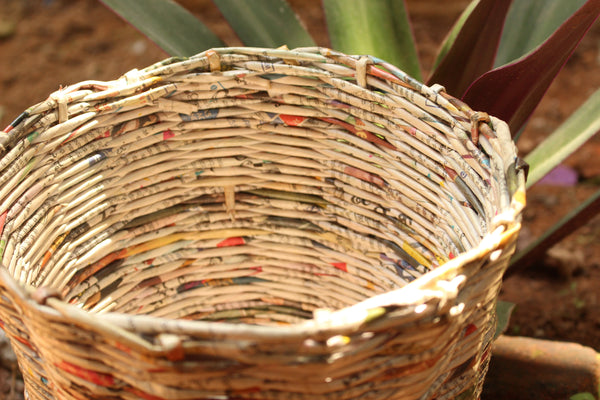 Upcycled Newspaper Dustbin