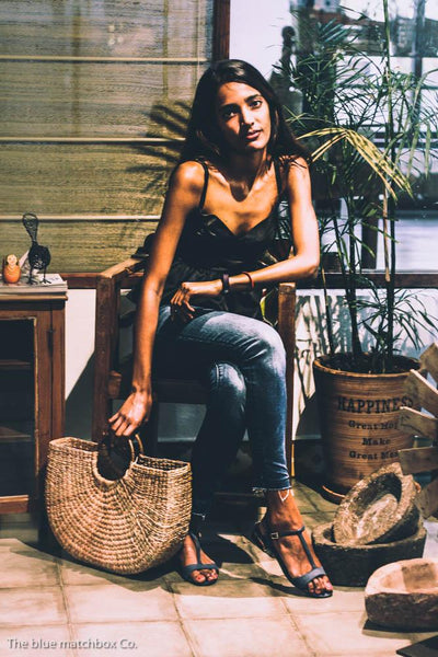 Handcrafted and Eco-Friendly Kauna Reed Hobo Bag