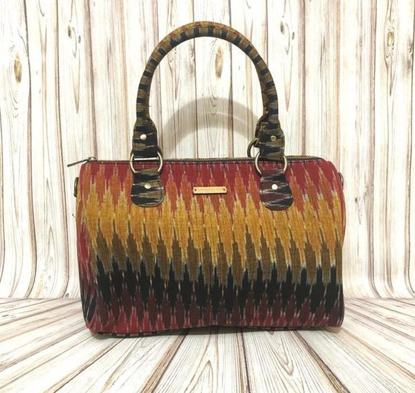 Handwoven Multicoloured Ikat Duffle Bag