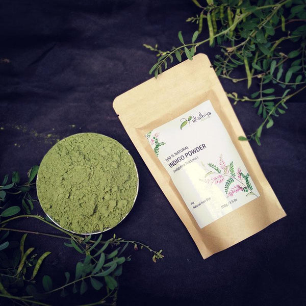 Natural Indigo Leaf Powder - Pack of 2, 100g each