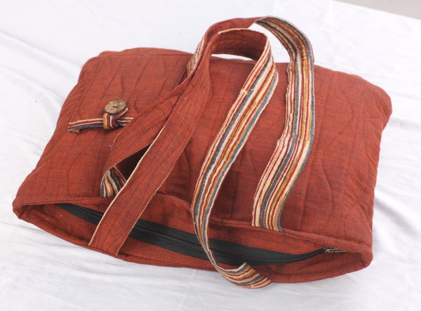 Indus Bag (Brick Red) Created by Women Artisans