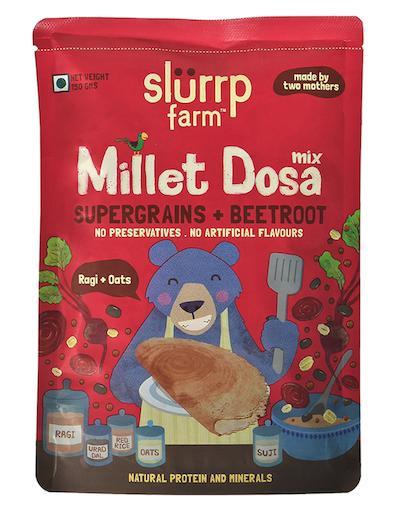Instant Breakfast Millet Dosa Mix - Supergrains and Beetroot (Pack of 3) - 450g