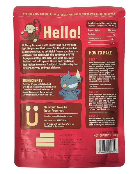 Instant Breakfast Millet Dosa Mix - Supergrains and Beetroot (Pack of 3) - 450g