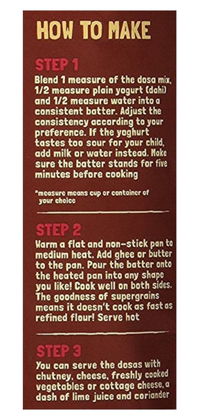 Instant Breakfast Millet Dosa Mix - Supergrains and Beetroot (Pack of 3) - 450g