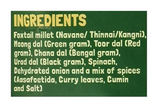 Instant Breakfast Millet Dosa Mix - Supergrains and Spinach (Pack of 3) - 450g