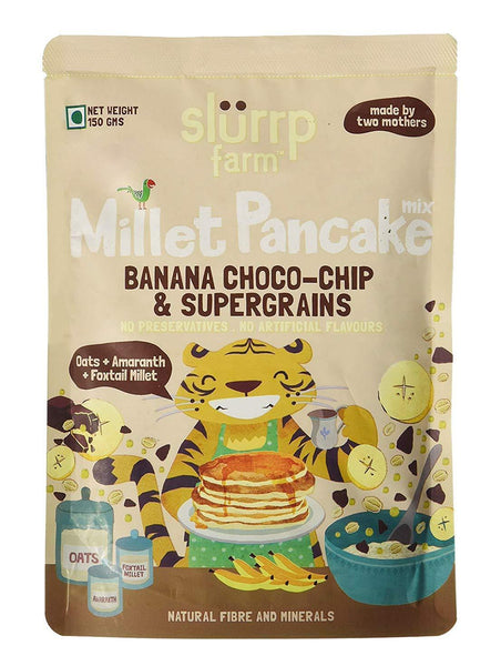 Instant Breakfast Millet Pancake Mix - Banana, Choco-Chip and Supergrains (Pack of 3) - 450g