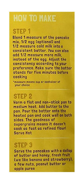 Instant Breakfast Millet Pancake Mix - Banana, Choco-Chip and Supergrains (Pack of 3) - 450g