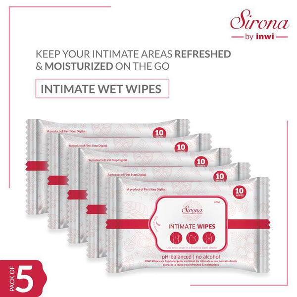 Intimate Wet Wipes (Pack of 5)
