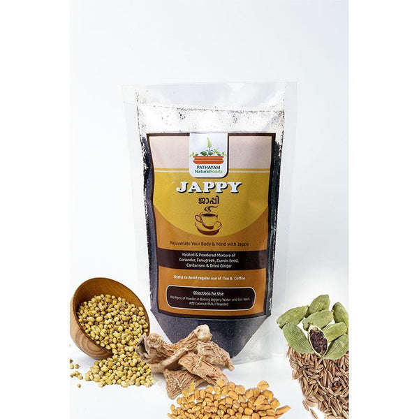 Natural Jappy Powder - Alternative to Coffee and Tea - Pack of 2, 100g each