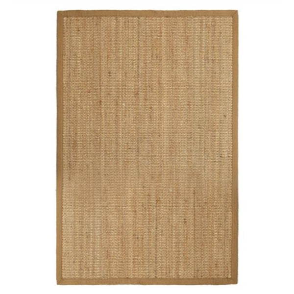 Handspun Natural Jute Boucle Rug with Border (180cm x 270cm)