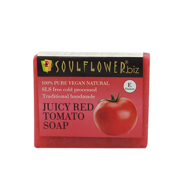Soulflower Handmade Soap, Tomato, 150g