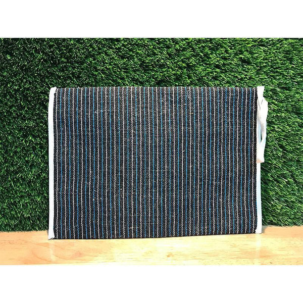Striped Jute and Cotton Folder Handmade by Rural Women Artisans