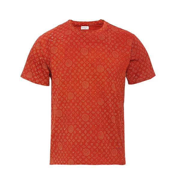 Men's Natural Dyed T-Shirt - Pomegranate Red