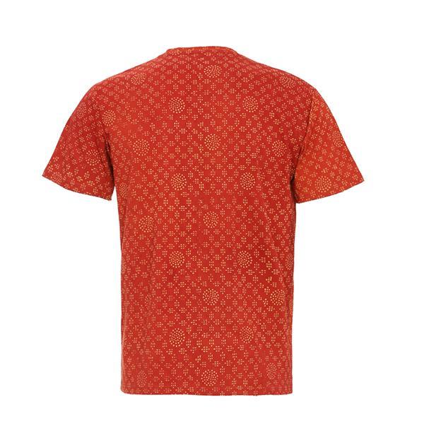 Men's Natural Dyed T-Shirt - Pomegranate Red