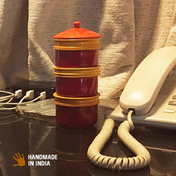 Kambha Karma - Artefact/ storage containers made by Channapatna woodworkers
