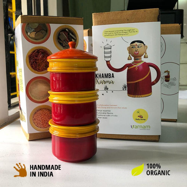 Kambha Karma - Artefact/ storage containers made by Channapatna woodworkers