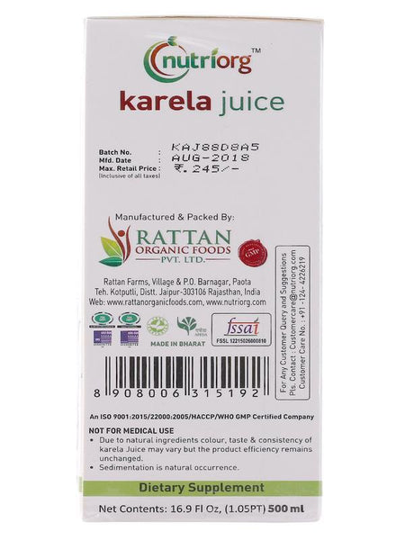 Bittergourd (Karela) - Juice 500ml.