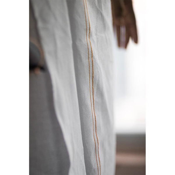Men's Handwoven Khadi Dhoti - White with Golden Border