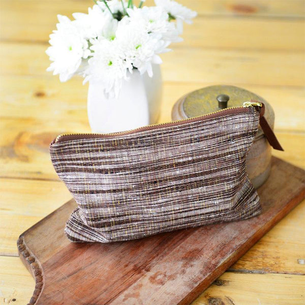 Upcycled Khadi Pouch