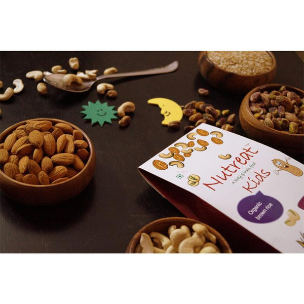 Handcrafted Blend of Stone Ground Brown Rice and Slow Mud Pot Roasted Dry Fruits and Lentils for Kids Aged 2 Years and Above, 200g