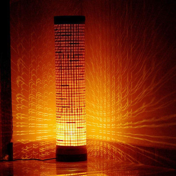 Modern Bamboo Floor Lamp Handcrafted in Assam