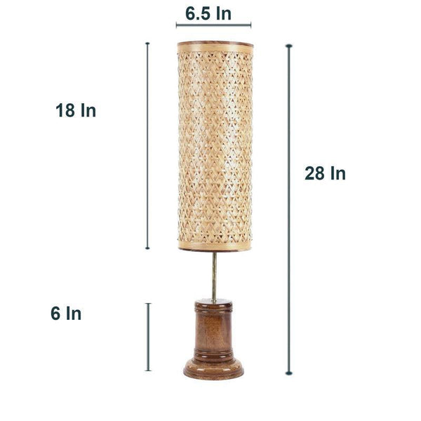 Tattva Bamboo Floor Lamp Handcrafted in Assam
