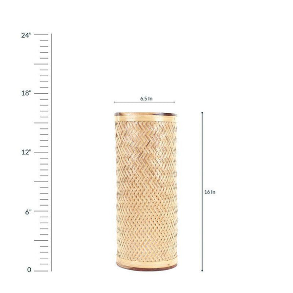 Decorative Bamboo Table Lamp Handcrafted in Assam
