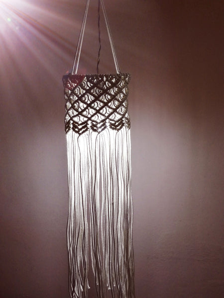Shadow Macrame Lantern and Mobile Wall Hanging Handmade by Women Artisans