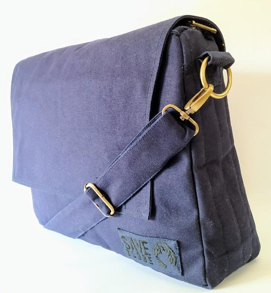 Cotton Canvas Laptop Messenger Bag