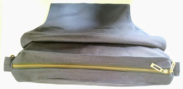 Cotton Canvas Laptop Messenger Bag