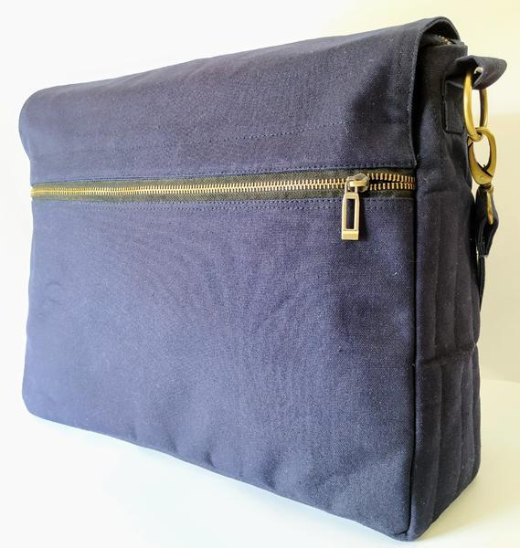 Cotton Canvas Laptop Messenger Bag