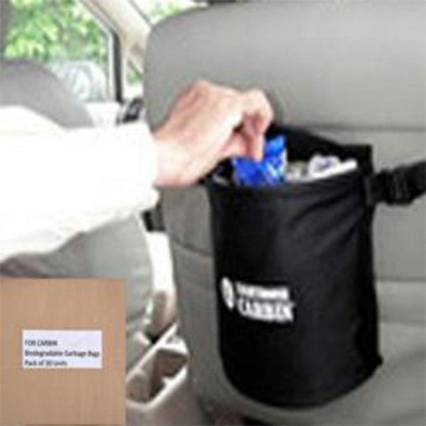 Leatherette  Semi Cylindrical Car Bin (Reusable)