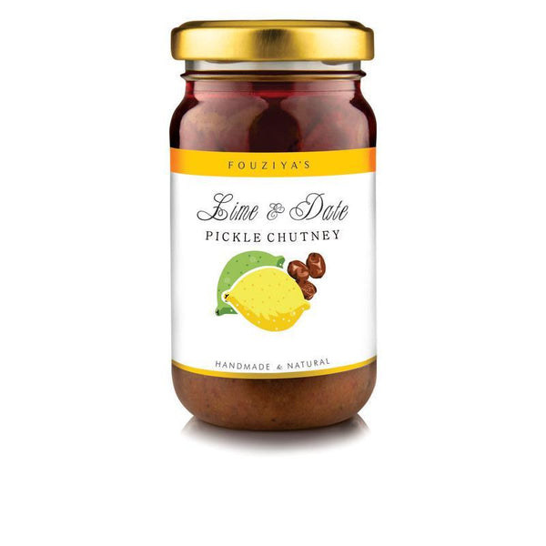 Natural, Handmade Lime Date Pickle Chutney, 225g