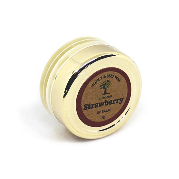 Natural Beeswax and Strawberry Lip Balm