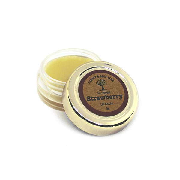 Natural Beeswax and Strawberry Lip Balm