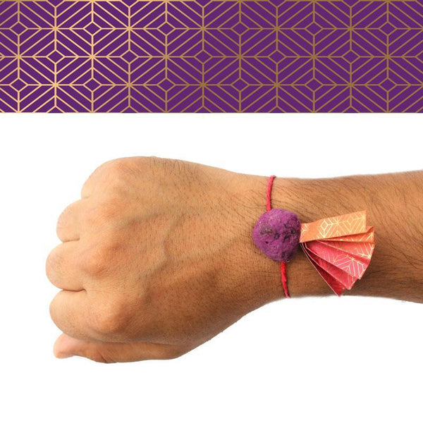 Eco-Friendly Luxury Rakhi Kit with 2 Plantable Seed Adult Rakhis, a Plantable Seed Pen and Pencil