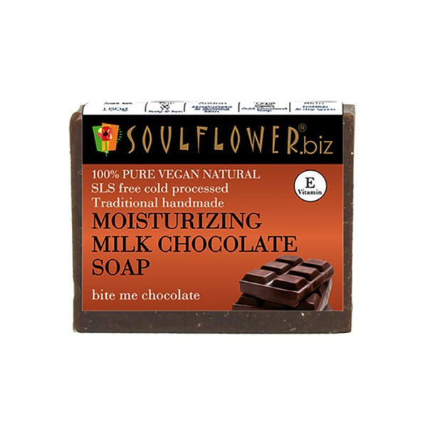 Soulflower Handmade Soap, Milk and Chocolate, 150g